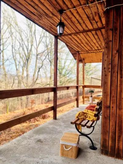 Forest bungalow by the river