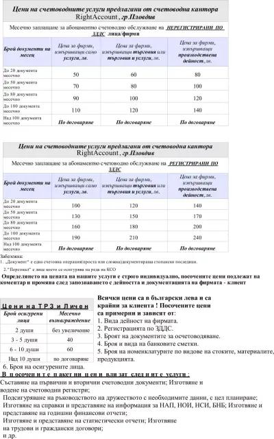 Счетоводна кантора Райт Акаунт