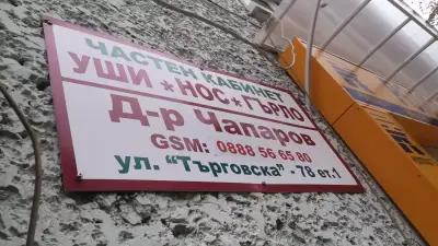 Чапаров- Уши, нос, гърло