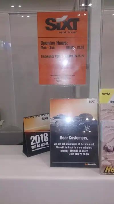 Sixt rent a car Burgas Airport