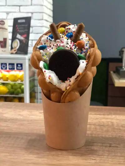 Coffee Shop Bubble Waffle